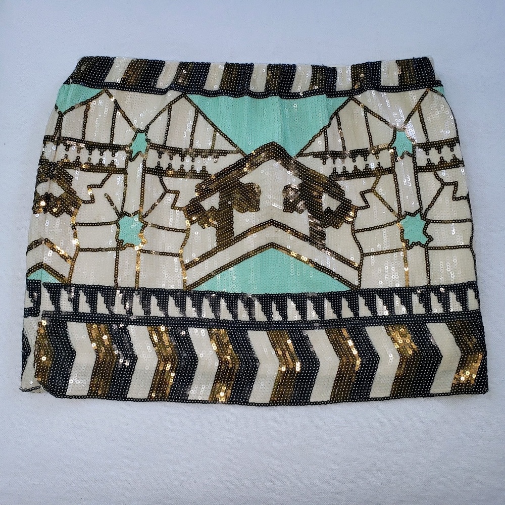 Sequin Mini Skirt - image 1